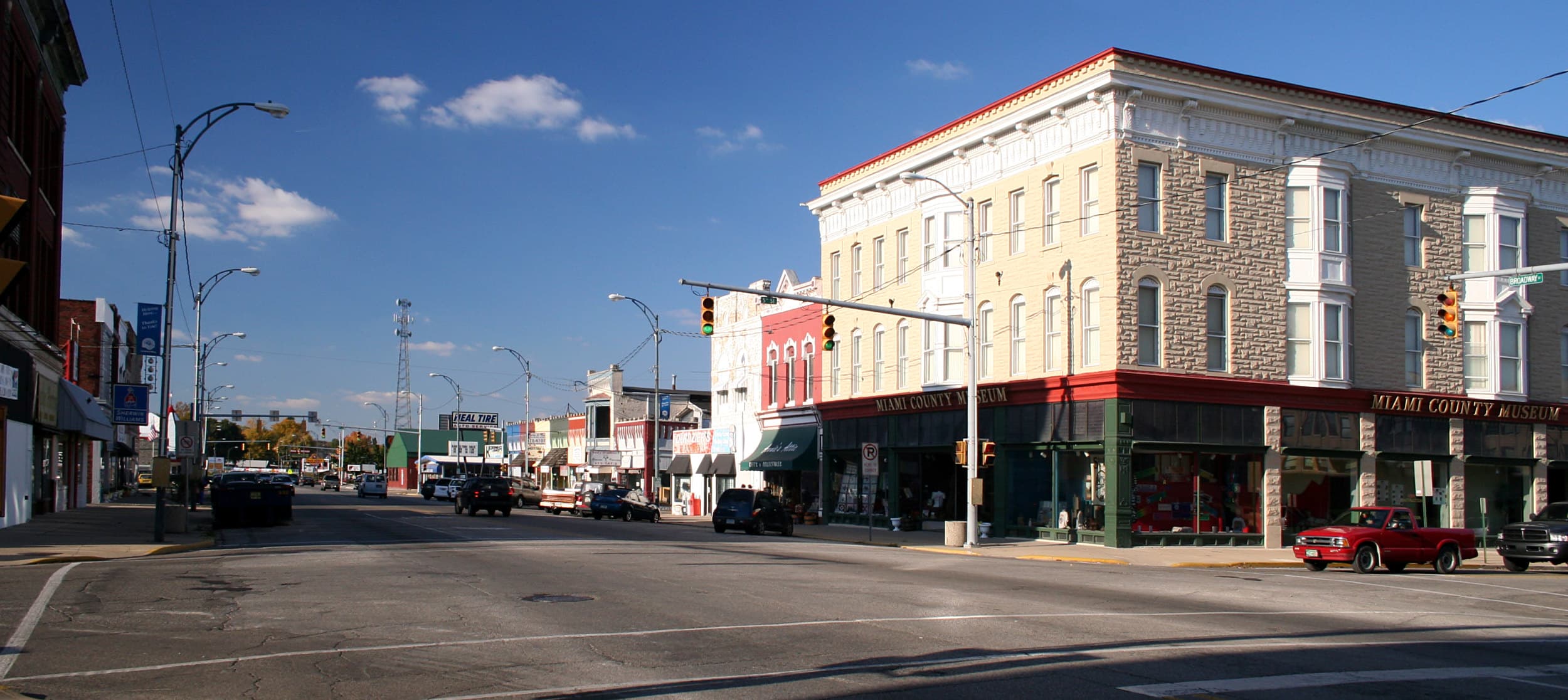 Historic downtown Peru, Indiana streetscape