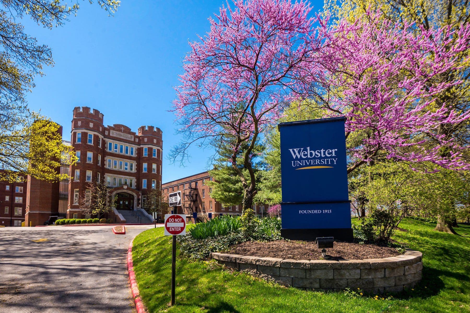 Webster University campus building